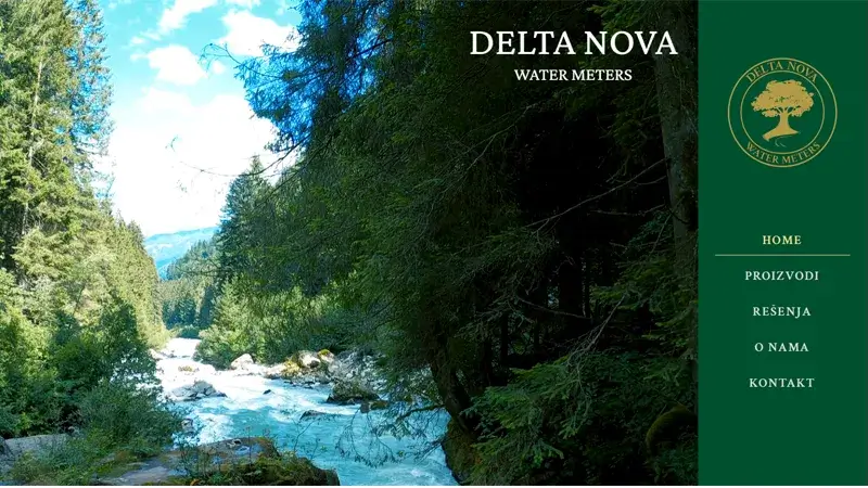 Delta Nova Water Meters - Novi Sad Website Development Portfolio Example