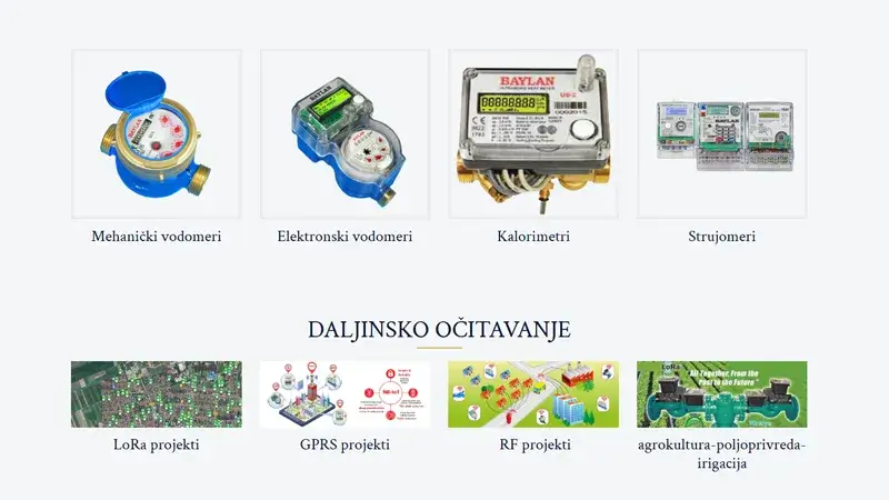 Delta Nova Water Meters - Novi Sad Website Development Portfolio Example