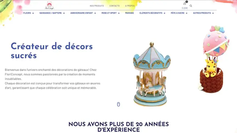 Floriconcept - Novi Sad Website Development Portfolio Example